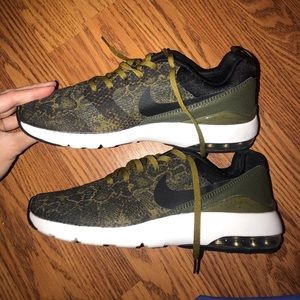 Green white and black nikes